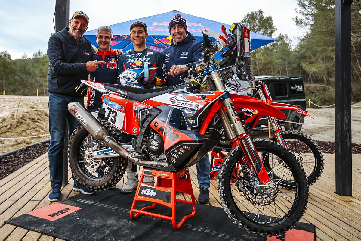 Edgar Canet, espanhol de 19 anos, indo para Dakar 2025 com a KTM